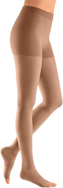 Mediven Plus Men & Women 20–30 mmHg Open Toe Compression Pantyhose | VII | Beige — 1