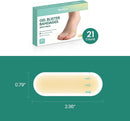 Gel Blister Hydrocolloid Bandages - Welnove 21ct Blister Cushions (Bunion Pack) - Blister Bandages for Heel, Toe & Foot - Blister Pads for Prevention & Recovery - Water Resistant | 21 Count — 7