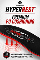 WOLVERINE HYPERREST Square Toe Insoles – Polyurethane Cushioning for Square-Toe Boots, Shock Absorbing Ergonomic Support, Comfort for All-Day Wear, Coolmax Breathable Top-Layer Men’s 10/11 — 4