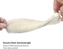 YUANQIAN [2 Pairs] Australian Sheepskin Replacement Insoles for Women Men, Fleece Wool Winter Warm Cozy Fluffy Thick Fleece Inserts for Shoes Boots Slippers (Men 10/EU45/Length 27.5cm) — 3