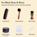 FootFitter Premium Leather Shoe Shine Kit, Complete Polish and Care Set | Classic Shades — 2
