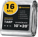 Pattiumo Tarp Waterproof 10 X 20 FT 16 Mil Heavy Duty Tarp Multipurpose Tarps…