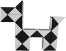 Mipartebo Magic Snake Cube Twist Puzzle 24 Wedges Large Size Black — 2