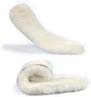 YUANQIAN [2 Pairs] Australian Sheepskin Replacement Insoles for Women Men, Fleece Wool Winter Warm Cozy Fluffy Thick Fleece Inserts for Shoes Boots Slippers (Men 10/EU45/Length 27.5cm) — 2