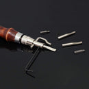 7 in 1 Adjustable Pro Stitching Groover and Creasing Edge Beveler Leathercraft Sets to Sew & Crease Leather — 7