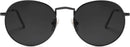 SOJOS Small Round Polarized Sunglasses for Women Men Classic Vintage Shades | Matt Black/Grey — 1