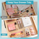Vtopmart 25 PCS Clear Plastic Drawer Organizers Set, 4-Size Versatile Bathroom…