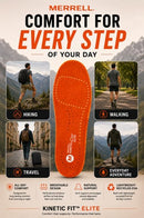 Merrell Elite Kinetic Fit Shoe Insoles for Men– Arch Support Inserts with Heel Stability, Forefoot Cushioning, Breathable Comfort & Odor Control for Hiking, Walking & Trail Running (Men's US 11) — 3