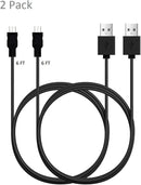 Micro USB Cable, 2 Pack [6FT, 6FT], Fast Charging Cable, High Speed Data Transfer Cable, Android Phone Cable for Samsung Galaxy S7 Edge S6 S5 and More, Trustable, MYFON 5