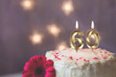 60th Birthday Candles,Gold Number 60 Cake Topper for Birthday Decorations Party Decoration | : — 5