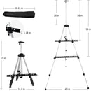 RRFTOK Silver 3 Pack 17-66 Inch Art Easel Stand for Painting and Sign | 66S 3-pack — 5