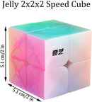 QY Toys Jelly 2x2x2 Speed Cube Stickerless, Transparent — 2