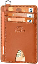 FurArt Slim Minimalist Wallet RFID Credit Card Holder for Men