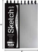 UCreate Disc Bound Sketch Book, Heavyweight, Silver, 9" x 12", 50 Sheets | Silver; 9" x 12" — 4