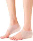 Heel Protectors Height Increase Insole Silicone Invisible Heel Lift Shoe Insoles, Shock Absorption Cushion Support for Men and Women Half Shoe Pad, 1.57 in — 1