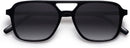 SOJOS Retro Aviator Sunglasses Womens Mens,Trendy Rectangle Shades SJ2202 | Black Frame/Grey Grading Lens — 4