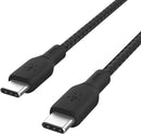 Belkin USB C to C 100W Braided Cable, 6.6ft, iPhone Charger Cord 1