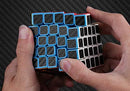 CFMOUR Original Speed Cube 5x5x5, Smooth Magic Carbon Fiber Sticker Speed Cubes, Enhanced Version，Black — 5