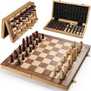Magnetic Chess Set for Adults & Kids, 15.4 inch Wooden Folding Chess Boards,…