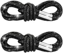 Rhinestone Shoe Laces,Rhinestone Laces for Sneakers,Crystal Shoe Lace for Sneakers,Crystal Shoes Lace for Sweatpant | Black Crystal | Quantity: 2 Pcs — 3