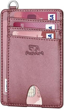 FurArt Slim Minimalist Wallet RFID Credit Card Holder for Men
