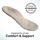 ABEO Genuine Wool Orthotic Neutral | Boot Insoles for Women | Winter Warm Orthotic Insoles | Cozy Fall Insoles Tan, 7 — 2