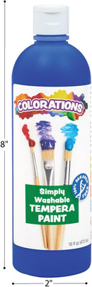 Colorations Paraben-Free Simply Washable Tempera Paint, Rainbow Plus 8-Pack | Paraben-Free Formula | Assorted, 8 Colors — 7