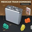 Queensell Mexican Train Dominoes Set Double 15 for Adults and Family, Mexican…