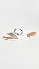 Birkenstock Madrid Big Buckle - Oiled Leather – White — 5