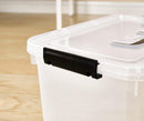 6 Quart Clear Storage Latch Box/Bins, 6-Pack Plastic Container with Latches and Lid — 5