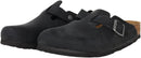 Birkenstock Women's Boston Suede Clogs – Black Oiled Leather — 2