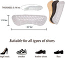 6 Pairs Silicone Heel Pads & Grips for Shoes - Anti Slip Heel Protectors with Bump Design,Transparent Black Nude, Sticky Adhesive Backing, Universal Fit for Heels Sneakers Boots (Thickness：0.16in) — 3