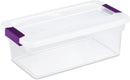 Sterilite ClearView Latch Boxes, Storage Bins with Lids, 6 Quart, 12-Pack — 1
