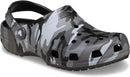 Crocs Unisex Adult Classic Clog - Seasonal Graphic – Black/Slate Grey — 6