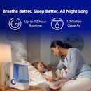 Vicks Warm Mist Humidifier, 1 Gallon, 24-Hour Runtime, White