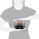 Elite Gourmet EGC115B Easy Egg Cooker, 7-Egg, BPA-Free, Classic Black