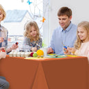 12Pcs Orange Tablecloths for Rectangle Tables, Disposable Plastic Table Cloth, Waterproof Table Cover for Fall Thanksgiving Harvest Birthdays Weddings Party Decorations,54 x 108 Inch | 12 Pack — 6