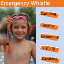 Amzonly Emergency Whistle, 120db Safety Whistle Survival Shrill Loud for…