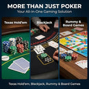 HEITOK 300pc Poker Chip Set 11.5g Iron Core Denominations Texas Holdem