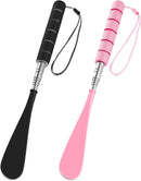 2PCS Retractable Long Handle Shoe Horn for women, Retractable Stainless Steel Shoe Horn… — 1