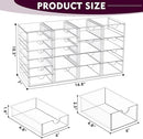 YFXCVSL Acrylic Makeup Organizer with 19 Drawers,Storage Drawer Organizer