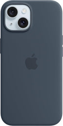 Apple iPhone 15 Plus Silicone Case with MagSafe - Black — 5