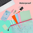 24pcs Mesh Zipper Pouch Bags 8 Sizes Plastic Clear Pouches for Organization