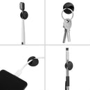 Flezoo 12PCS Black Adhesive Cable Clips Cord Organizer for Wire Management photo 6