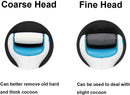 Foot Scrubber Electric Callus Remover Rechargeable Foot File Hard Skin Remover Pedicure Tools Electronic Callus kit for Cracked Heels and Dead Skin with 2 Roller Heads, Blue — 5