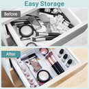 WOWBOX 25 PCS Clear Plastic Drawer Organizer, Makeup Organizers and Storage Bins