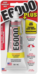 Eclectic Products inc. E6000 Plus Multi-purpose Clear Glue, Waterproof and Paintable, Strong Flexible Craft Adhesive… — 1