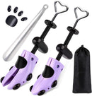 Shoe Stretcher, Plastic Pair of 4-way Adjustable Shoe Expander Shoe Tree Widener for Wide Feet Bunions | purple — 1