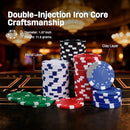 300 Pcs Poker Chips Set for Texas Holdem, 11.5g Clay Chips with Aluminum…
