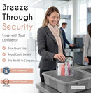BORSALI TSA Approved Toiletry Clear Quart Size Bag, 2 Pack